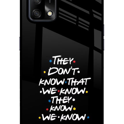 FRIENDS Dialogue Oppo F19/F19s Glass Case Back Cover by Casekaro