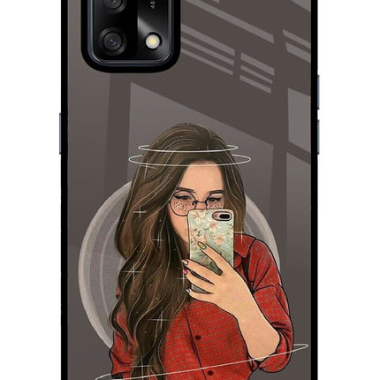 Selfie Queen Oppo F19/F19s Glass Case Back Cover by Casekaro