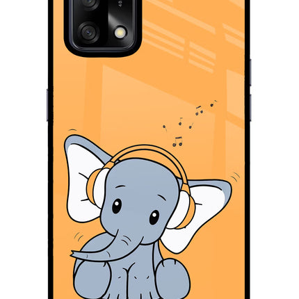 High On Music Oppo F19/F19s Glass Case Back Cover by Casekaro
