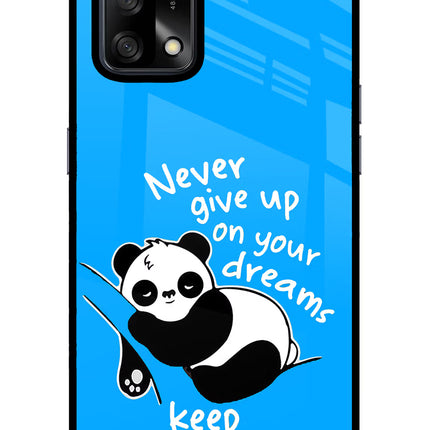 Keep Sleeping Oppo F19/F19s Glass Case Back Cover by Casekaro