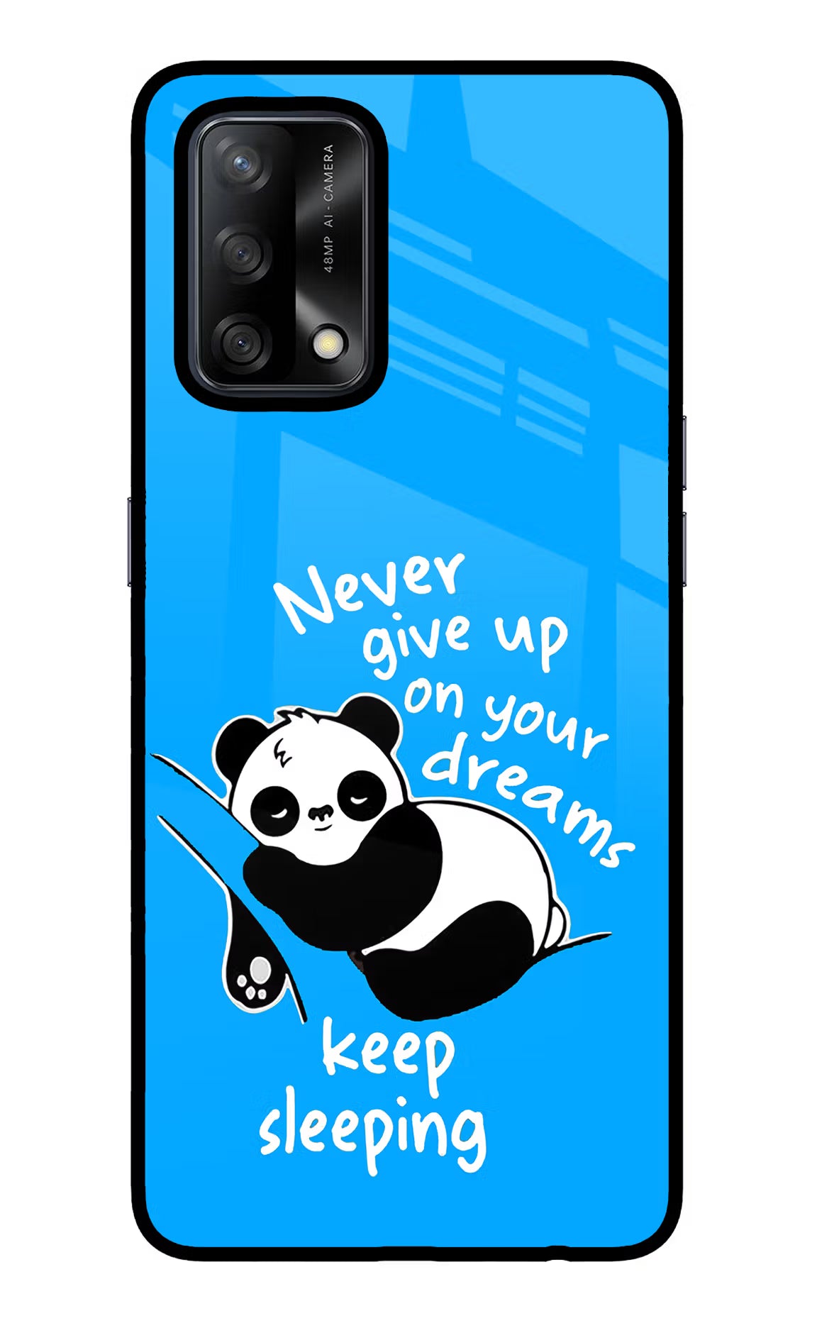 Keep Sleeping Oppo F19/F19s Glass Case