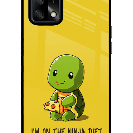 I'm on Ninja Diet Oppo F19/F19s Glass Case Back Cover by Casekaro