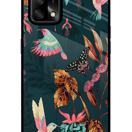 Birds Oppo F19/F19s Glass Case Back Cover by Casekaro