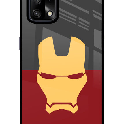 Ironman Oppo F19/F19s Glass Case Back Cover by Casekaro