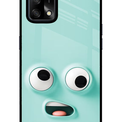 Funny Cartoon Oppo F19/F19s Glass Case Back Cover by Casekaro