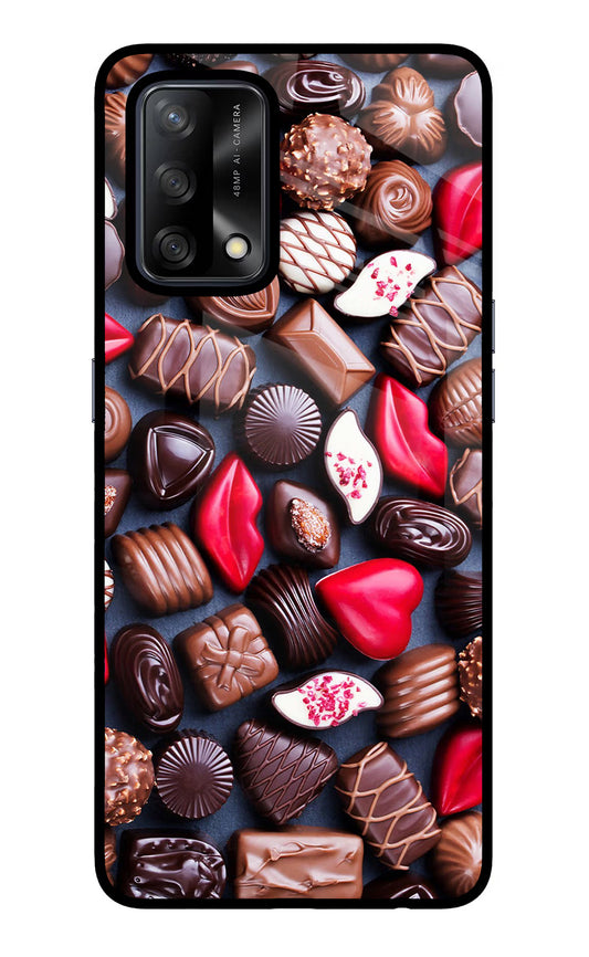 Chocolates Oppo F19/F19s Glass Case