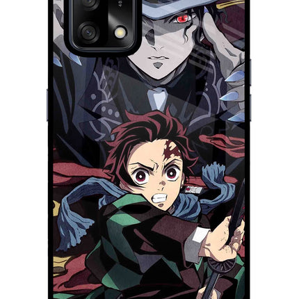 Demon Slayer Oppo F19/F19s Glass Case Back Cover by Casekaro