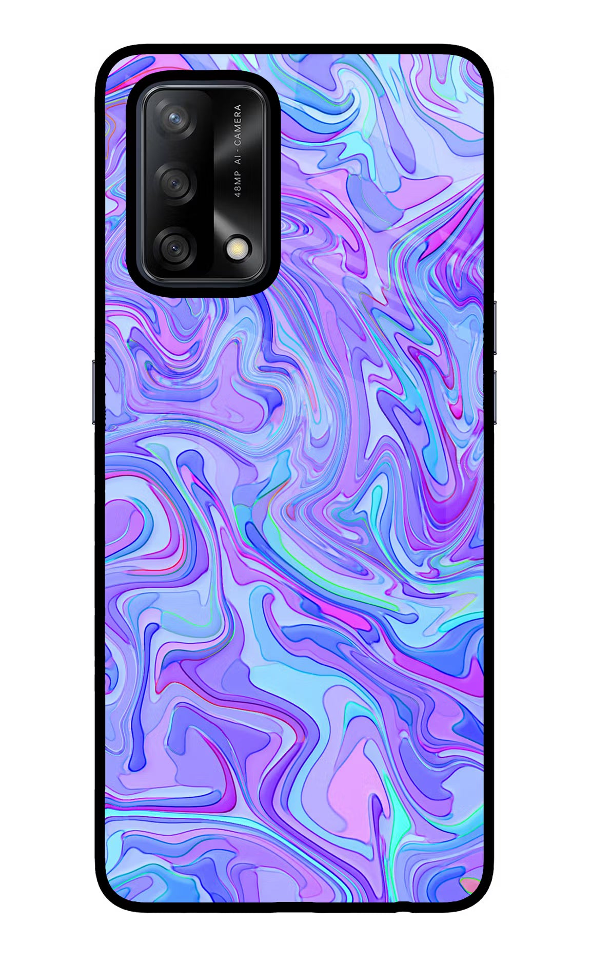 Glitter Oppo F19/F19s Glass Case