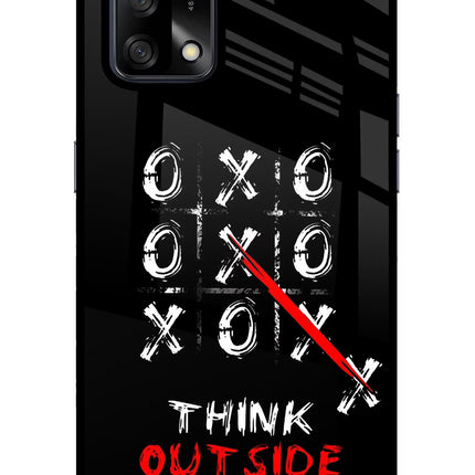 Think out of the BOX Oppo F19/F19s Glass Case Back Cover by Casekaro