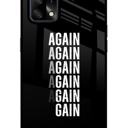 Again Again Gain Oppo F19/F19s Glass Case