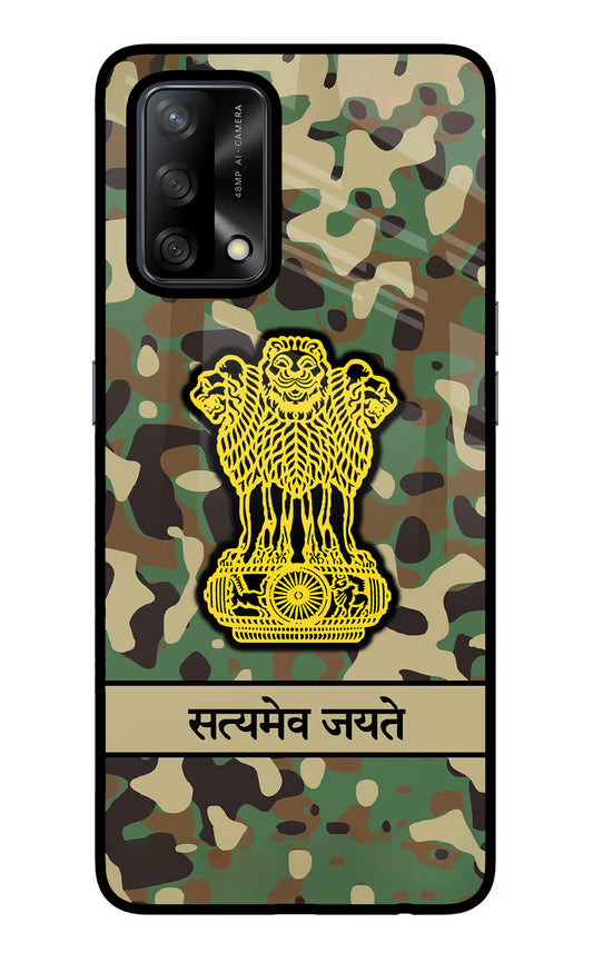 Satyamev Jayate Army Oppo F19/F19s Glass Case