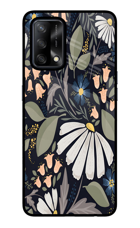 Flowers Art Oppo F19/F19s Glass Case