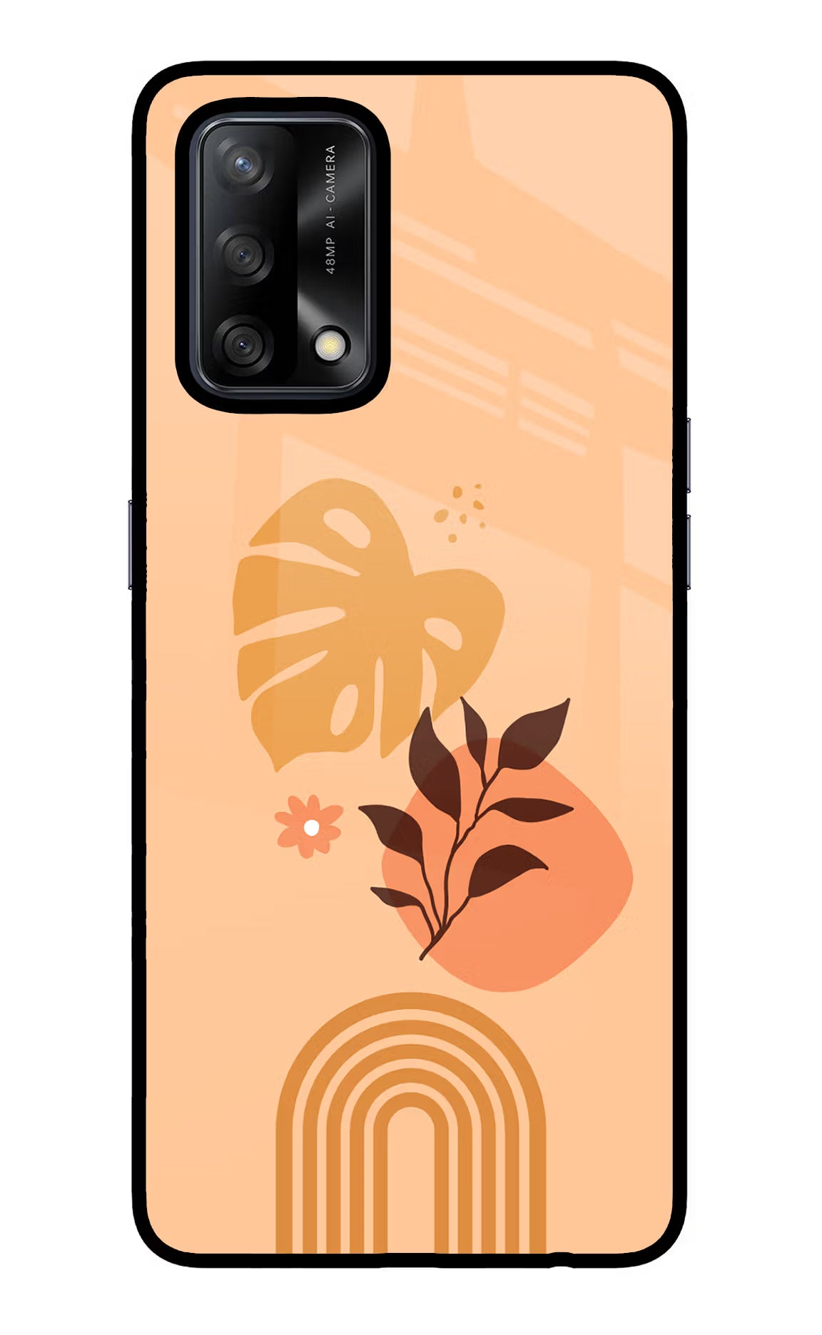 Bohemian Art Oppo F19/F19s Glass Case Back Cover by Casekaro