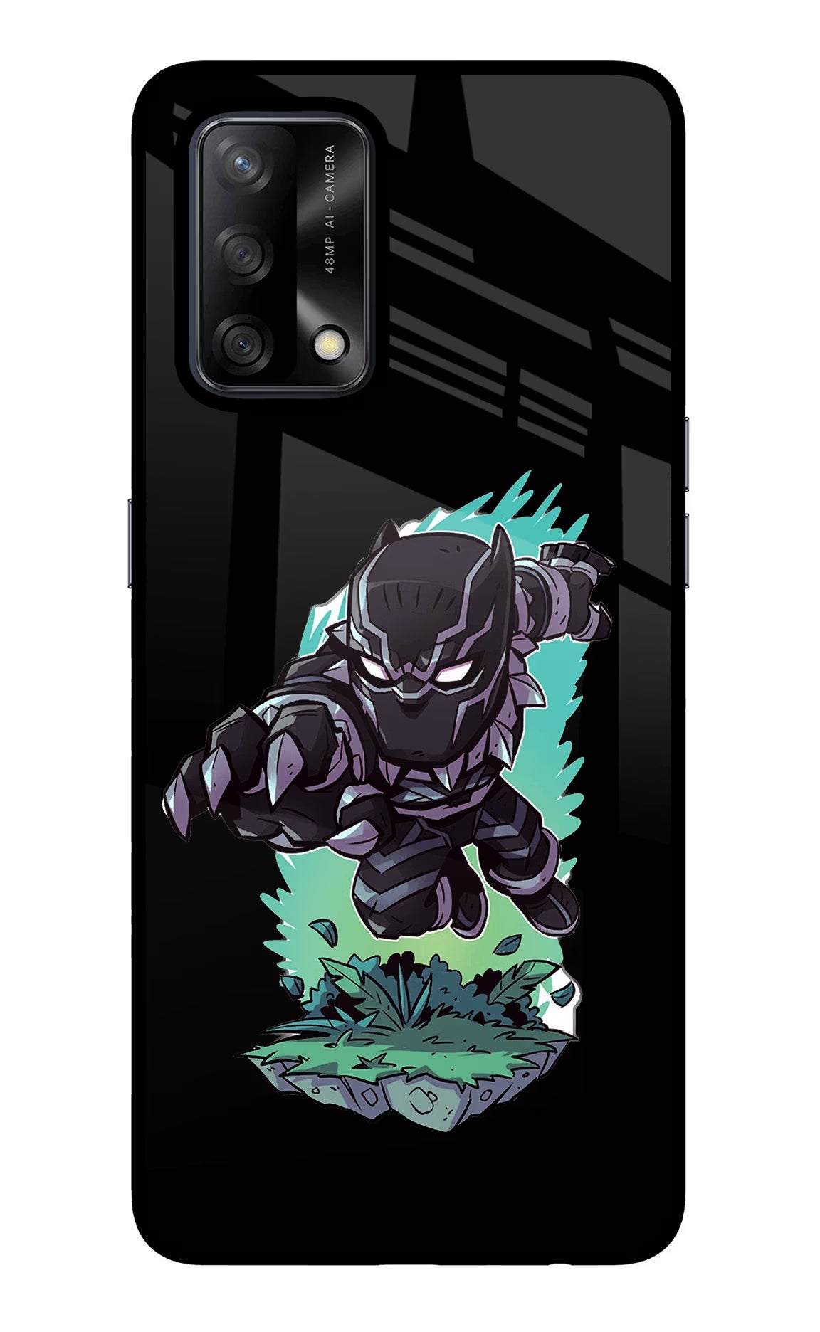 Black Panther Oppo F19/F19s Glass Case