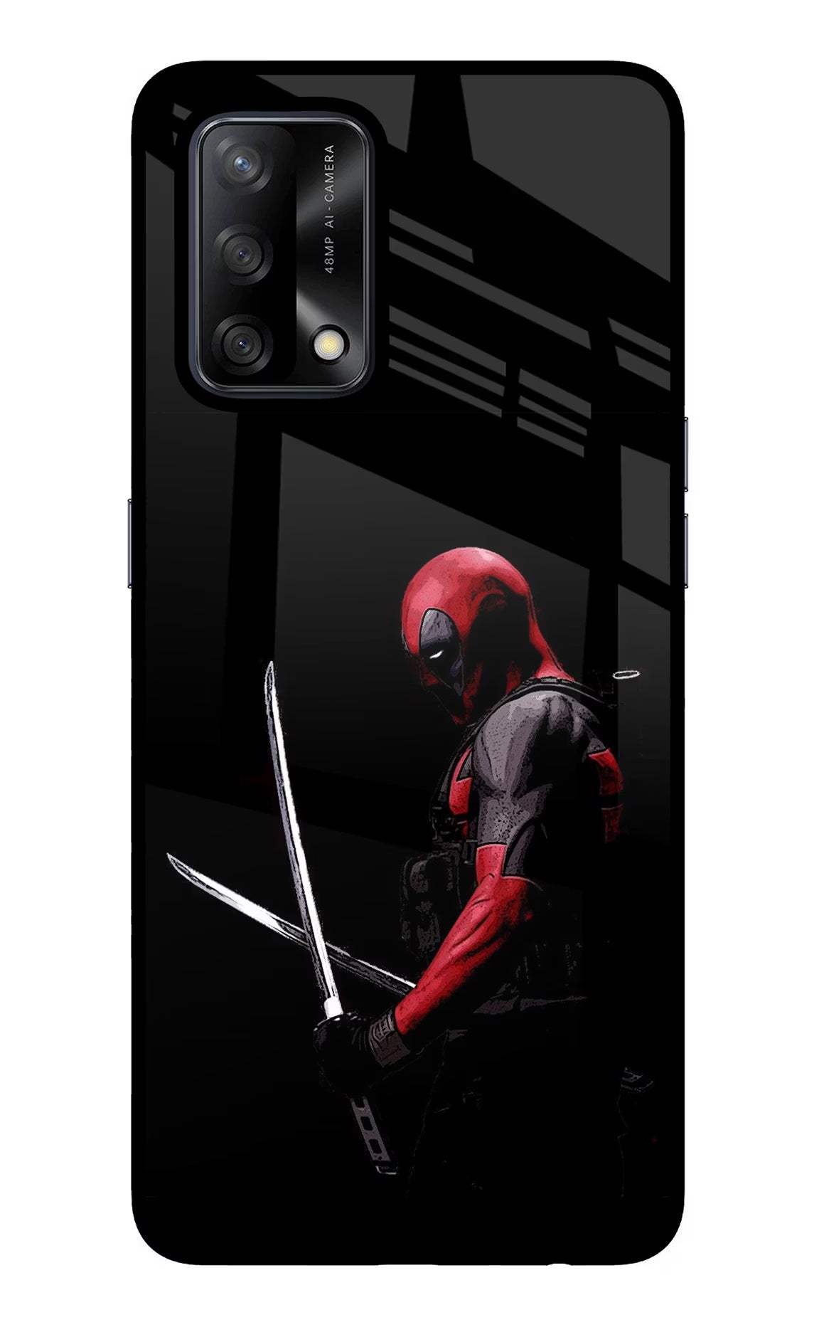 Deadpool Oppo F19/F19s Glass Case