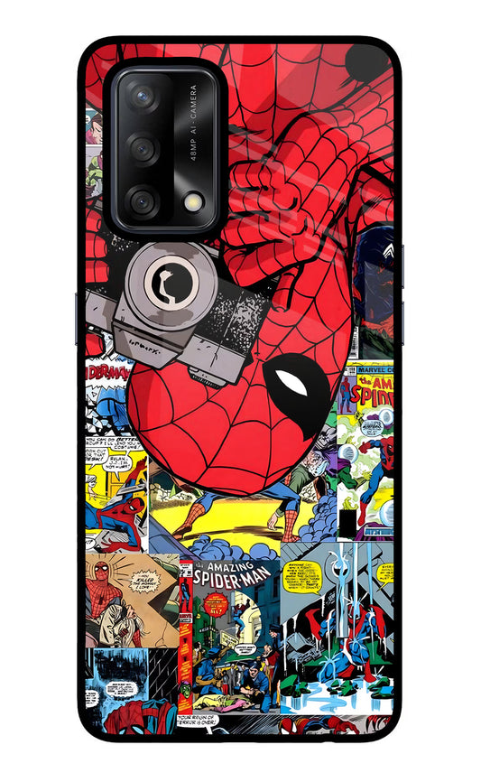 Spider Man Oppo F19/F19s Glass Case