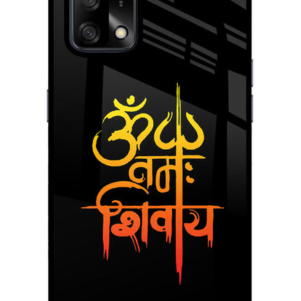 Om Namah Shivay Oppo F19/F19s Glass Case Back Cover by Casekaro