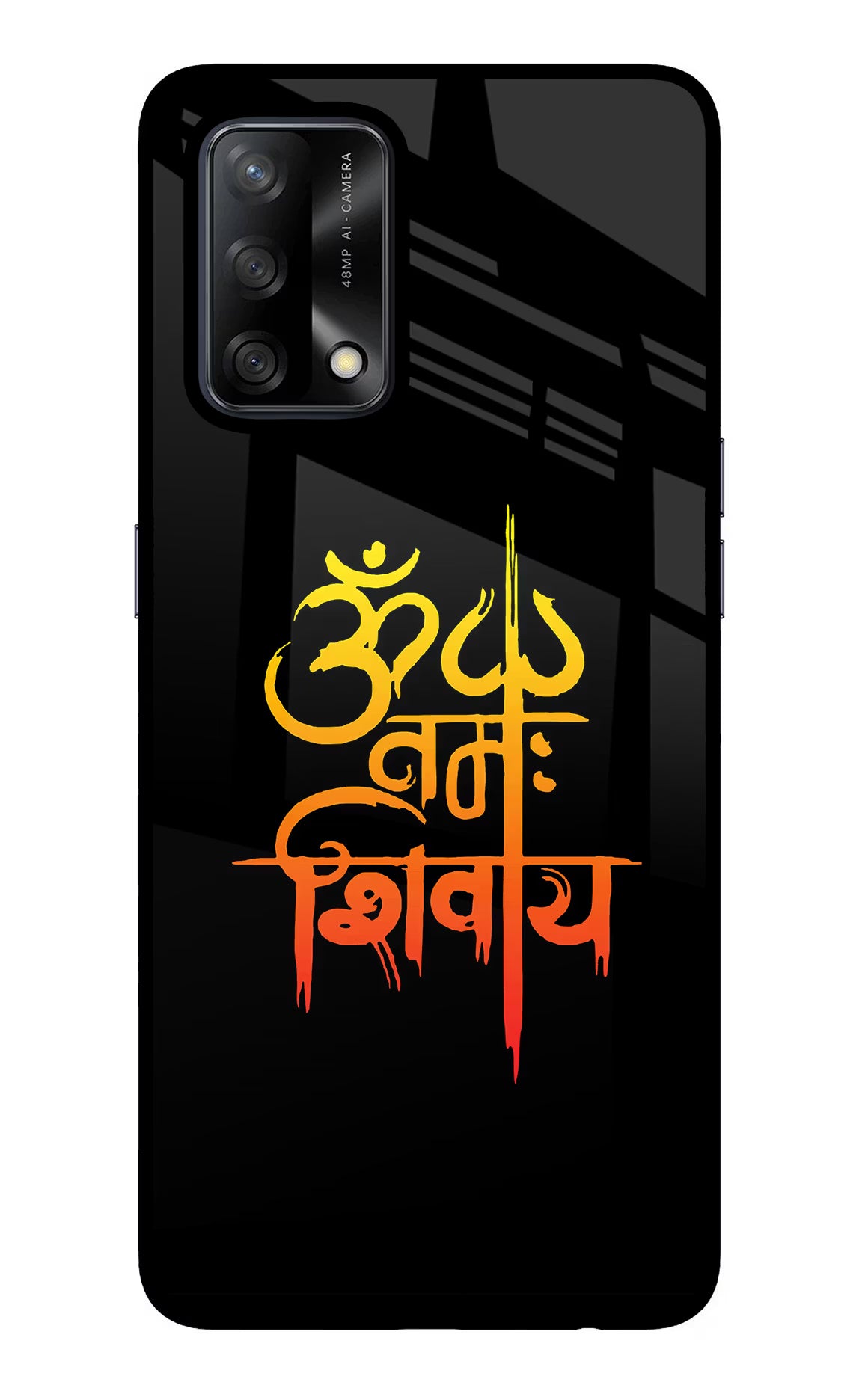 Om Namah Shivay Oppo F19/F19s Glass Case