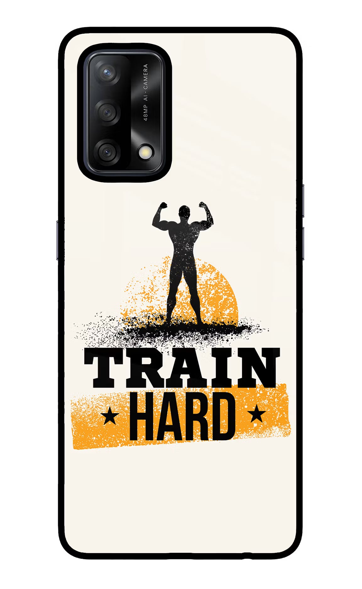 Train Hard Oppo F19/F19s Glass Case