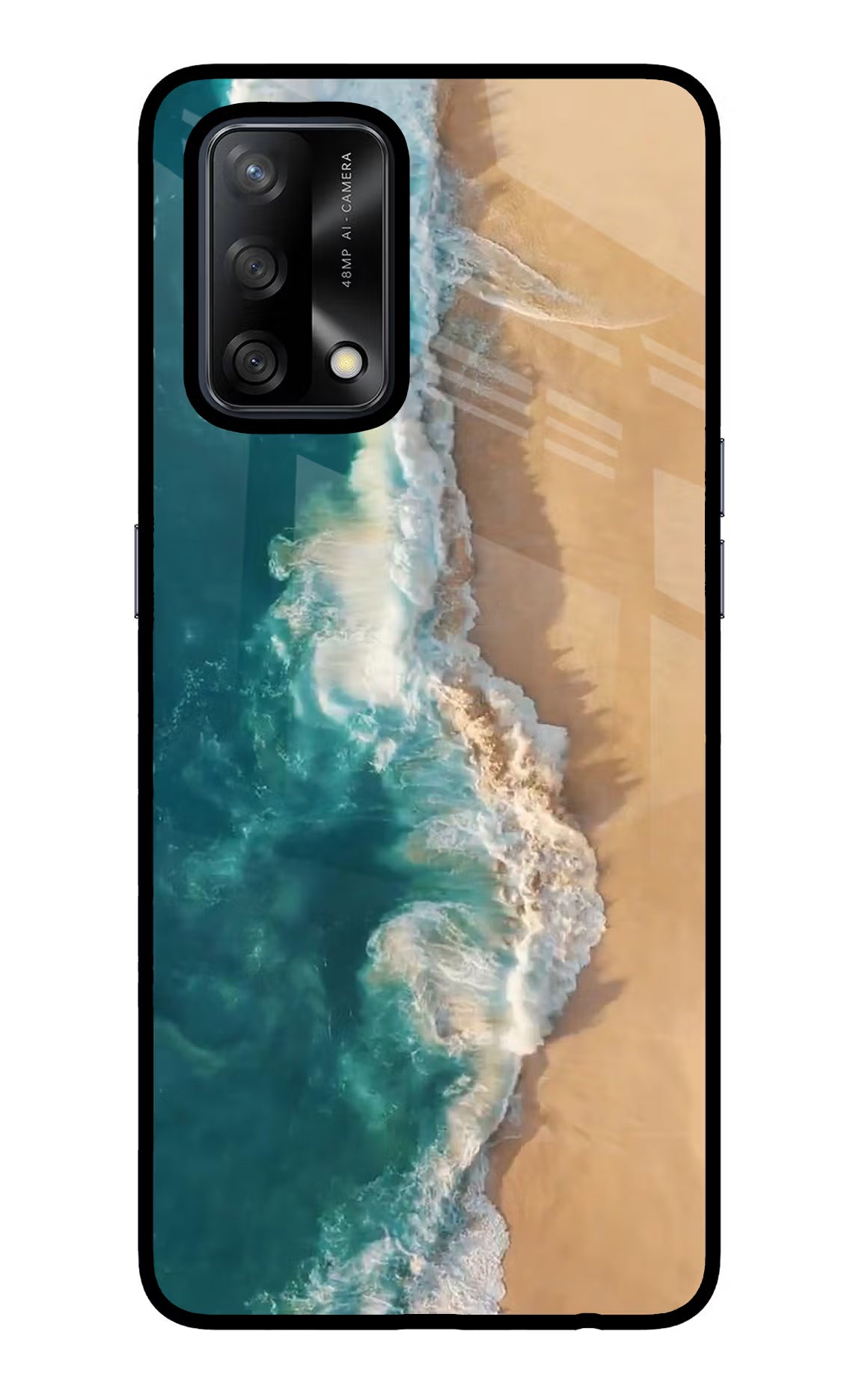 Ocean Beach Oppo F19/F19s Glass Case
