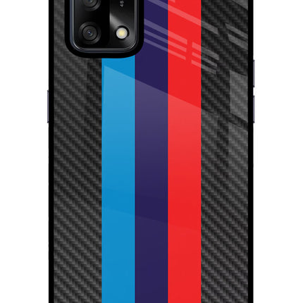 BMW Stripes Pattern Oppo F19/F19s Glass Case