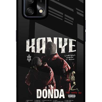 Donda Kanye West Oppo F19/F19s Glass Case Back Cover by Casekaro
