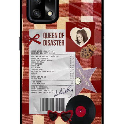 Queen of Disaster Oppo F19/F19s Glass Case Back Cover by Casekaro