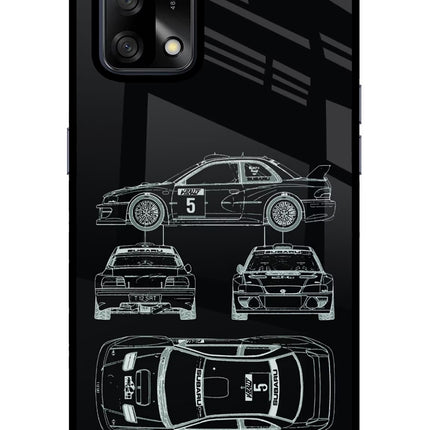 WRC'99 Oppo F19/F19s Glass Case Back Cover by Casekaro