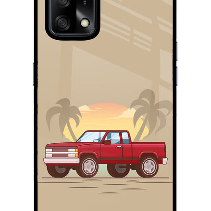 Desert Classic Drive Oppo F19/F19s Glass Case Back Cover by Casekaro