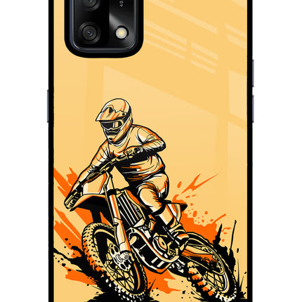 Off-Road Fury Oppo F19/F19s Glass Case Back Cover by Casekaro