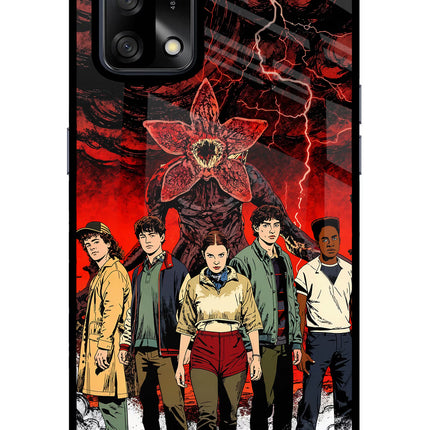 Ordinary Things Characters Oppo F19/F19s Glass Case Back Cover by Casekaro