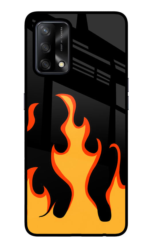 Fired Up – Black Oppo F19/F19s Glass Case