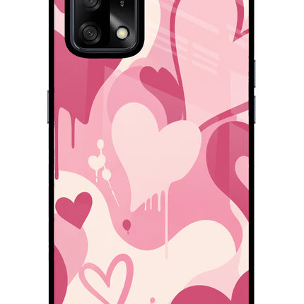 Hearty case Oppo F19/F19s Glass Case Back Cover by Casekaro