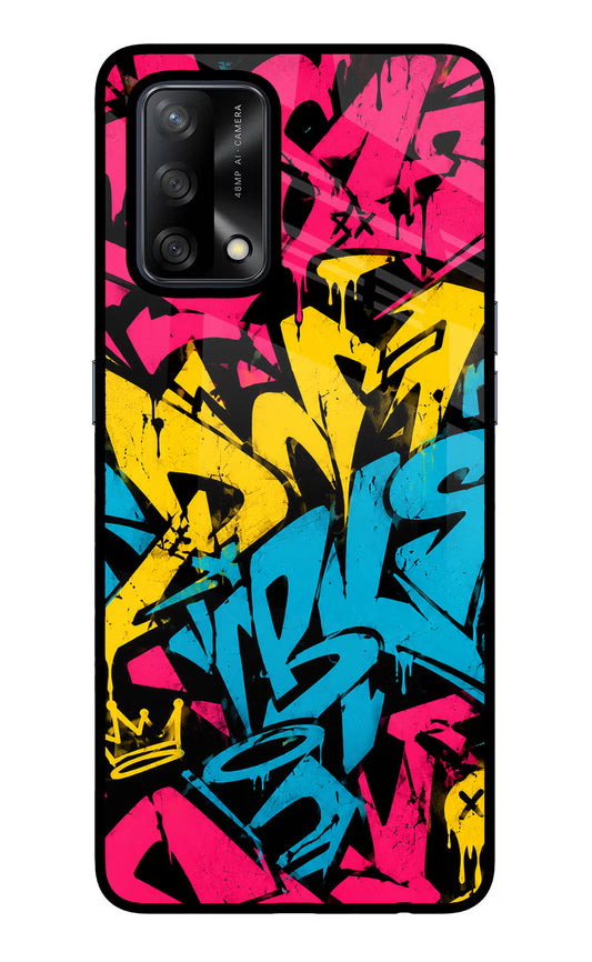 Graffiti Vibe Oppo F19/F19s Glass Case