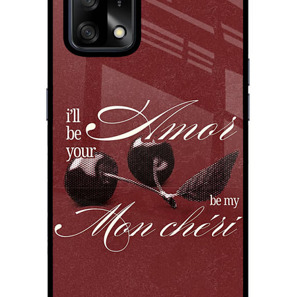 Velvet Cherry Oppo F19/F19s Glass Case Back Cover by Casekaro