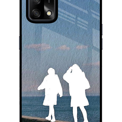 Coastal Dream Oppo F19/F19s Glass Case Back Cover by Casekaro