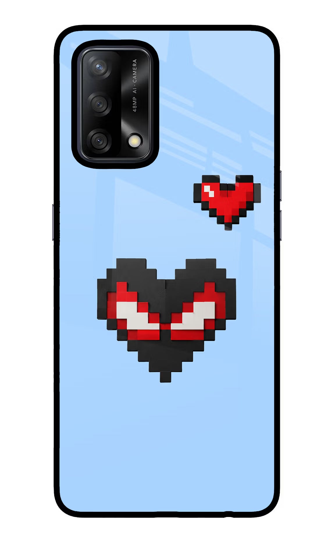 Peter Heart Oppo F19/F19s Glass Case