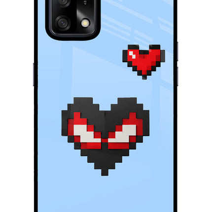 Peter Heart Oppo F19/F19s Glass Case Back Cover by Casekaro