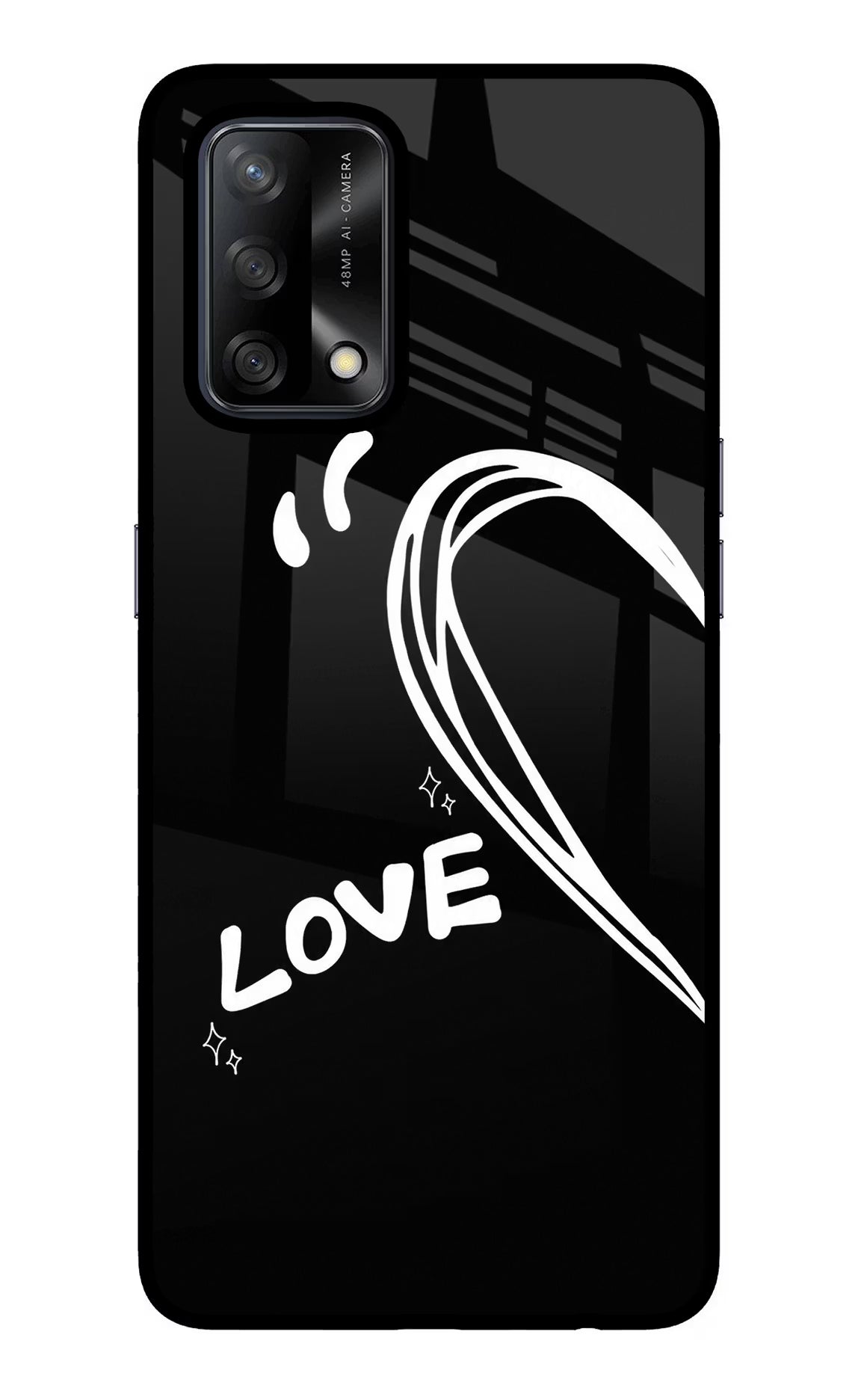 Love Line Oppo F19/F19s Glass Case