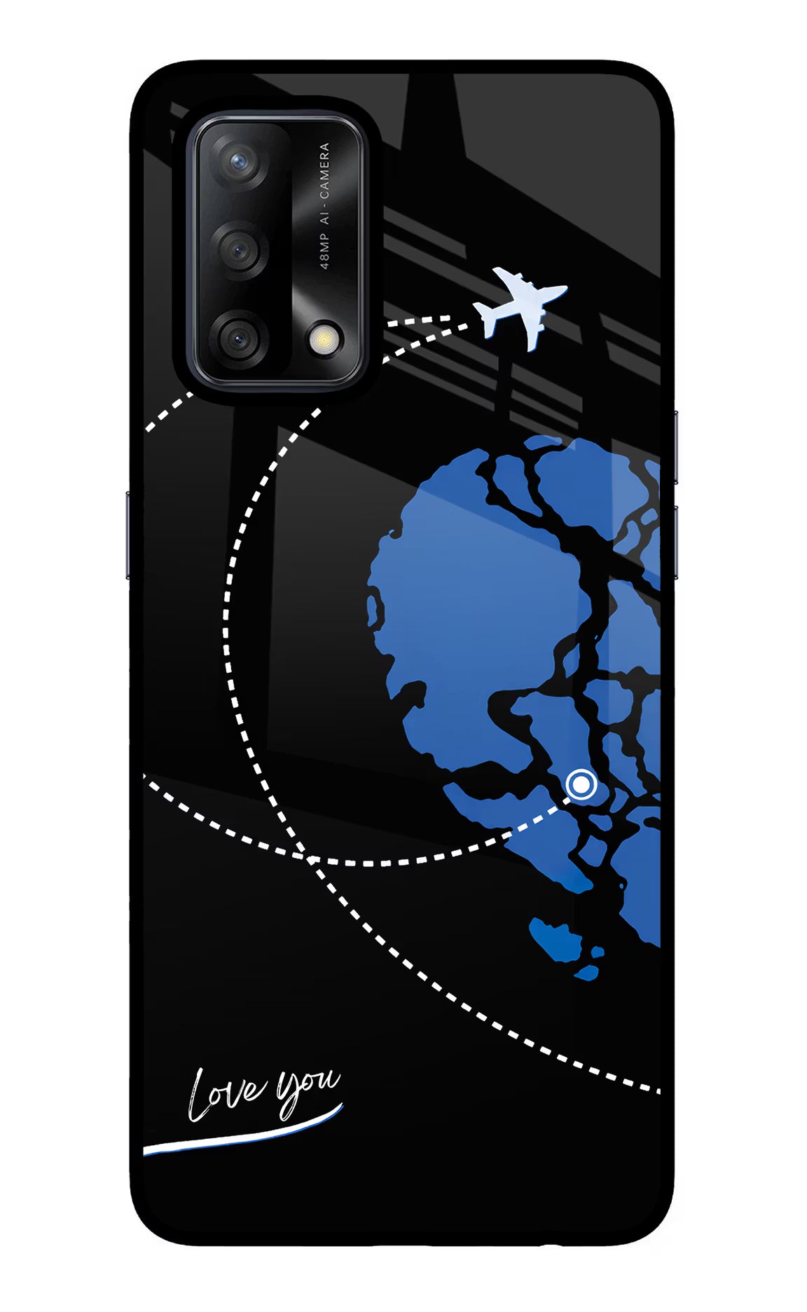 Love Orbit Oppo F19/F19s Glass Case