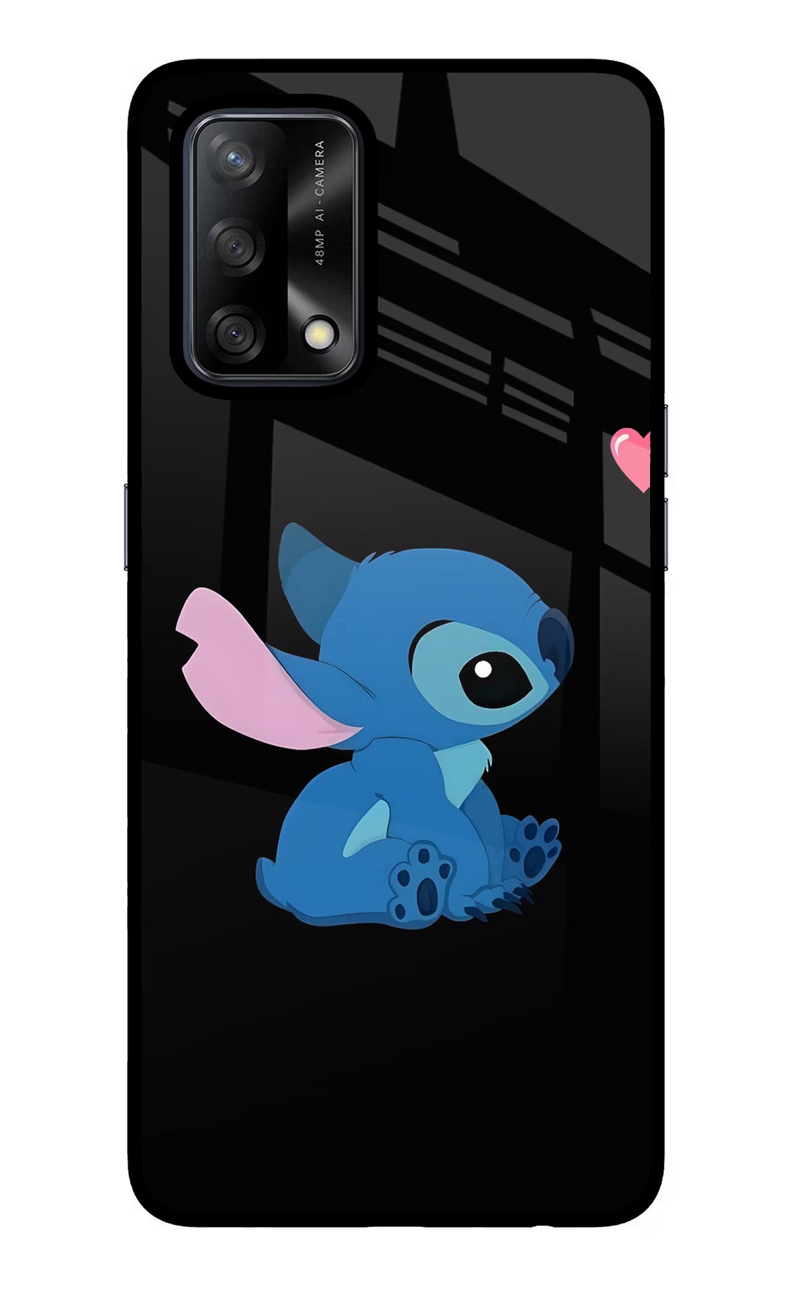 Stitch Crush Oppo F19/F19s Glass Case
