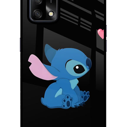 Stitch Crush Oppo F19/F19s Glass Case Back Cover by Casekaro