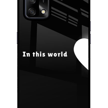 This World Oppo F19/F19s Glass Case Back Cover by Casekaro