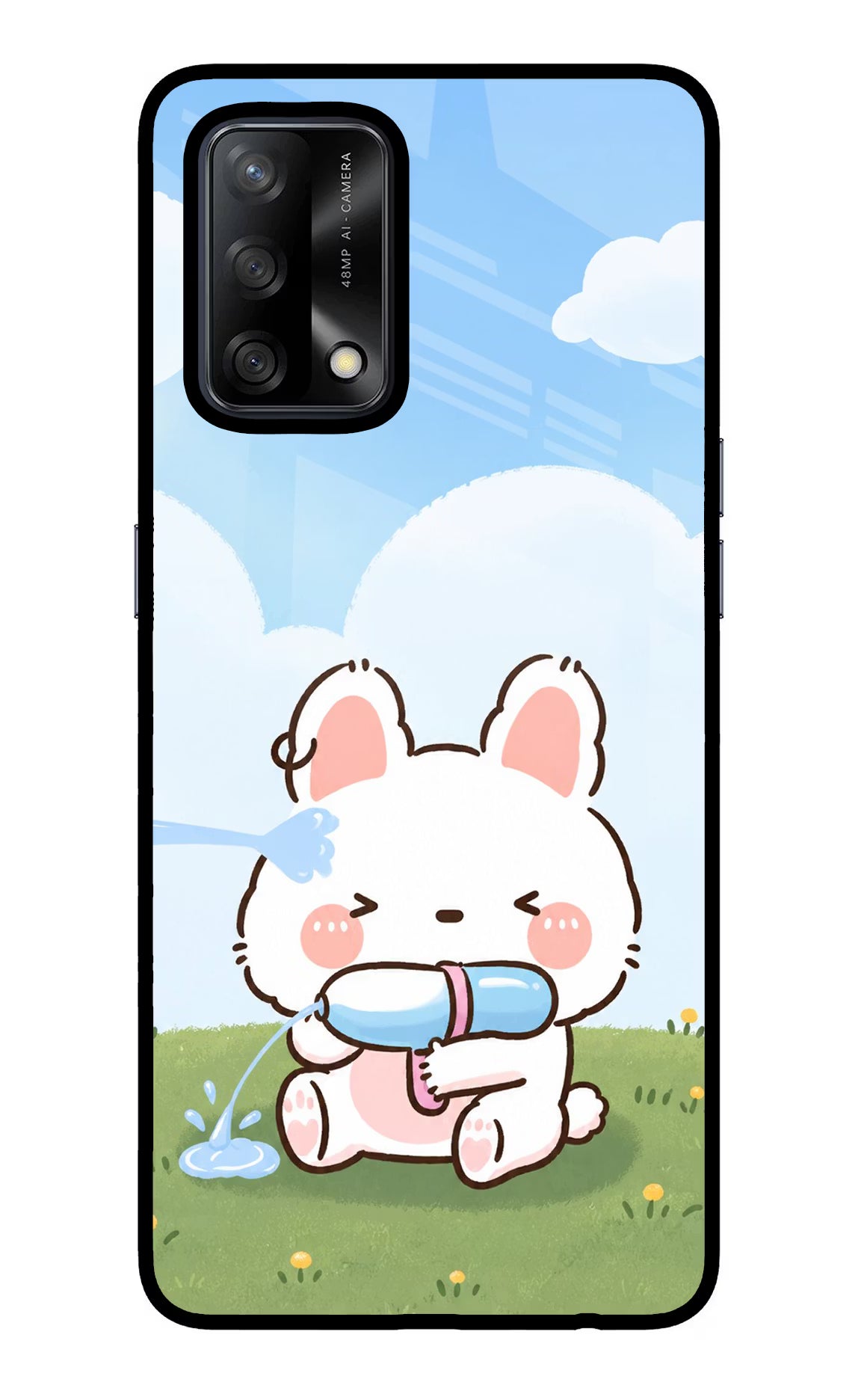 Bunny Treat Oppo F19/F19s Glass Case