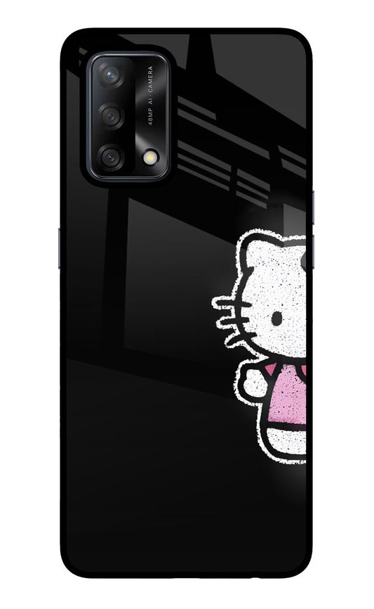 Kitty Charm Oppo F19/F19s Glass Case