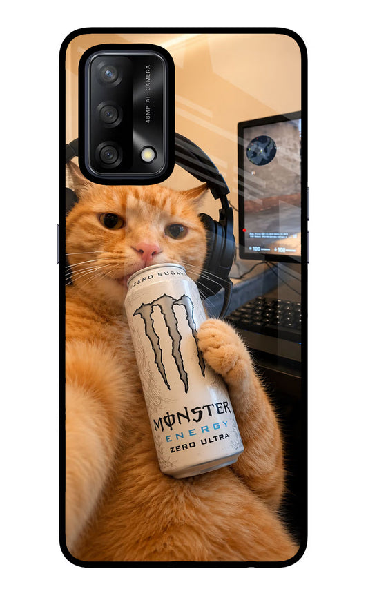 Gamer Cat Energy Oppo F19/F19s Glass Case