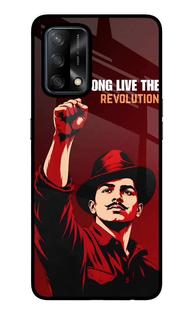 Bhagat Singh Revolution Oppo F19/F19s Glass Case