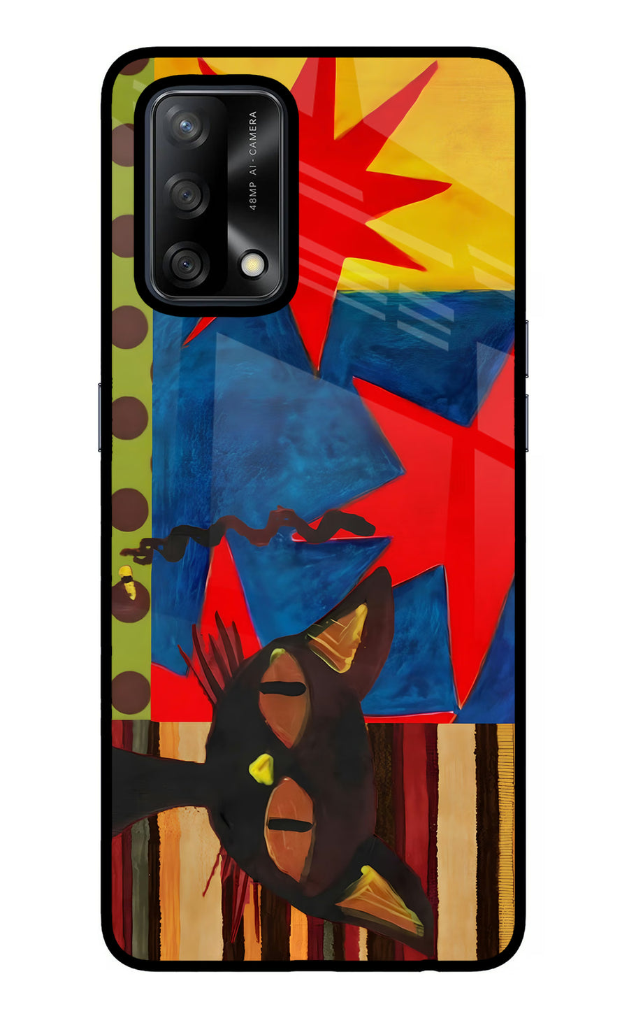 Pop Cat Oppo F19/F19s Back Cover, Glass case