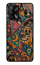 Folk Print Oppo F19/F19s Glass Case