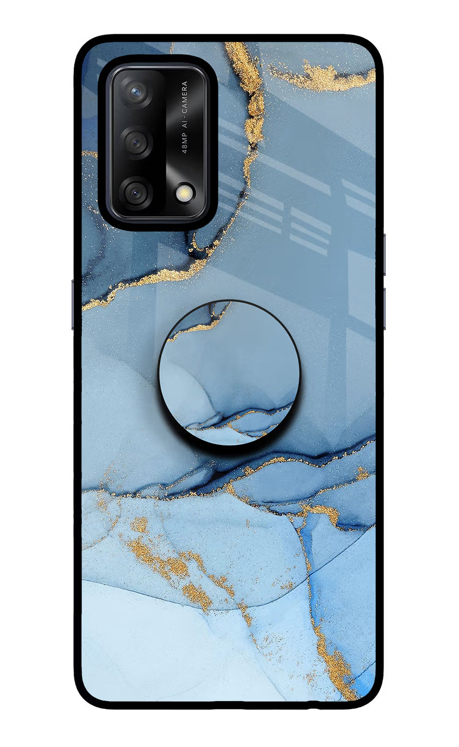 Blue Marble Oppo F19/F19s Pop Case, Glass case